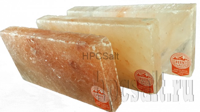 Соляная плитка 20*10*2,5см из Гималайской соли не торцованная