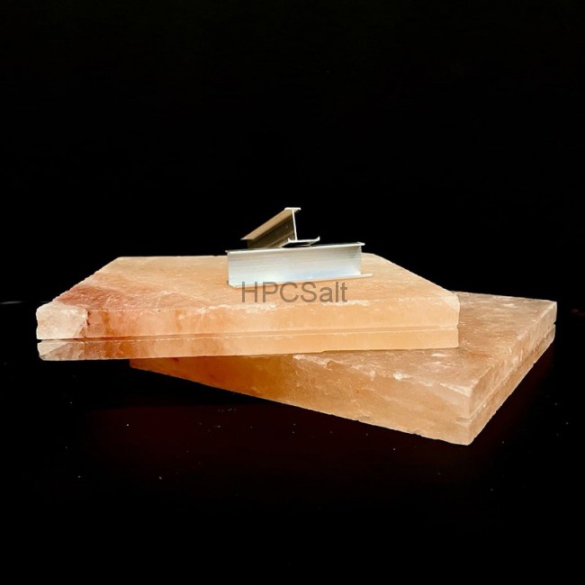 Соляная плитка с пазом из Гималайской соли 20*20*2,5см не торцованная 2 HPCSALT