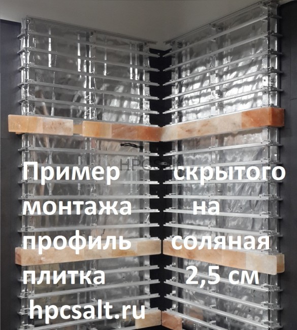 Соляной кирпич 20x10x3,5см шлифованный из Гималайской соли не торцованный