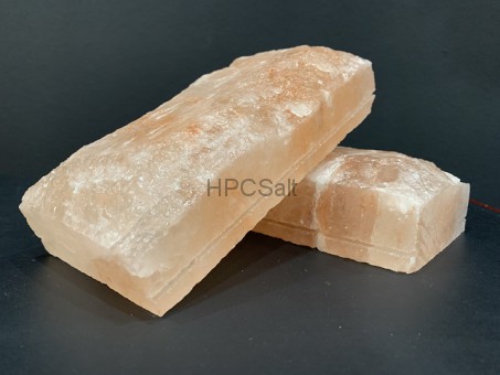 Соляной кирпич 20*10*3,5см РЕЛЬЕФНЫЙ с пазом из Гималайской соли  не торцованный